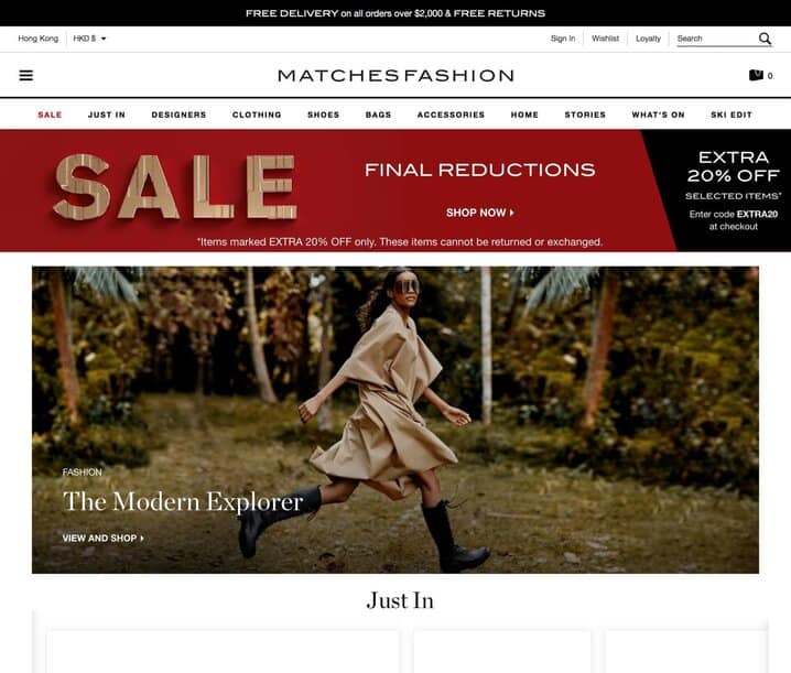 matches fashion new customer code